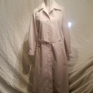 Vintage London Fog Woman's Trench Coat Tan Size 8